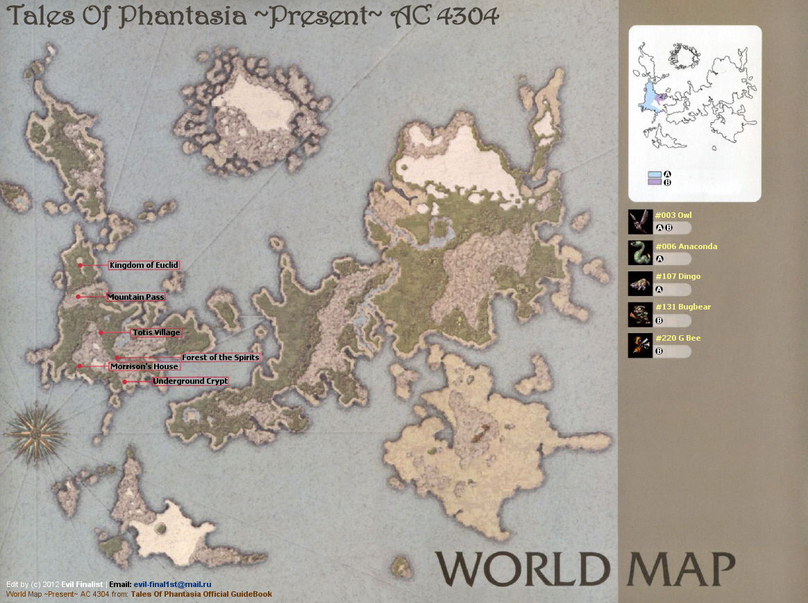 Tales Of Phantasia Present AC 4304 (ToP Official GuideBook) .